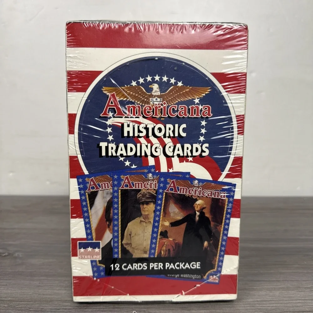 1991 Starline Americana Historic Trading Card Box 12 Card Packs New Sealed